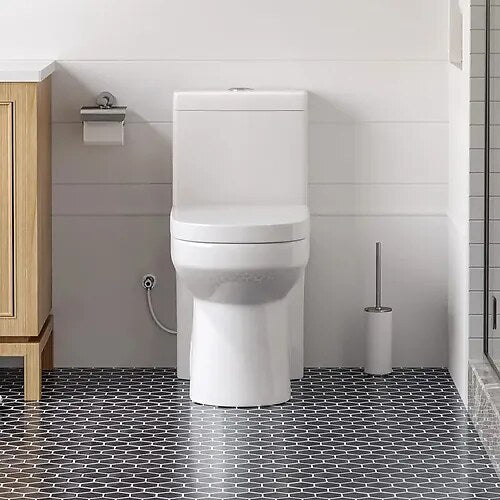 Vaso Sanitário Monobloco com Caixa Acoplada Branco Brilhante