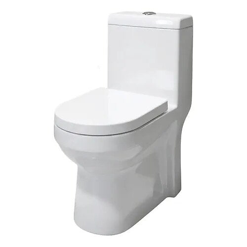 Vaso Sanitário Monobloco com Caixa Acoplada Branco Brilhante